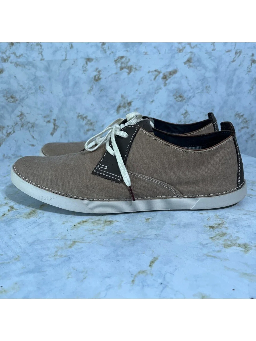Clarks Neelix Vibe Mens Size 13M Shoes Brown Gray Lace Up Comfort Casual Sneaker